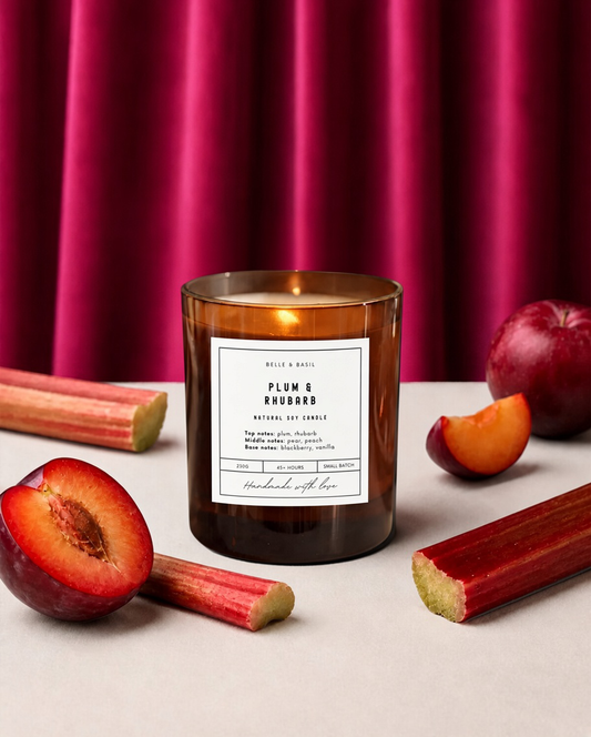PLUM & RHUBARB | plum + rhubarb + vanilla