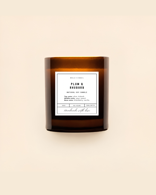 PLUM & RHUBARB | plum + rhubarb + vanilla