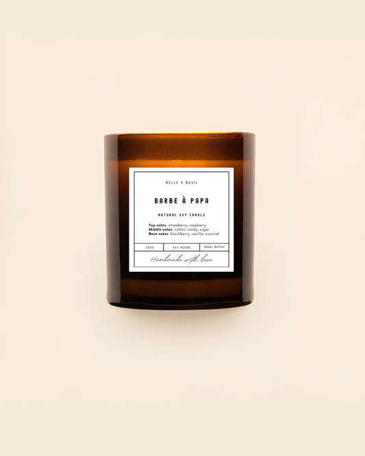 BARBE A PAPA | strawberry + cotton candy + vanilla